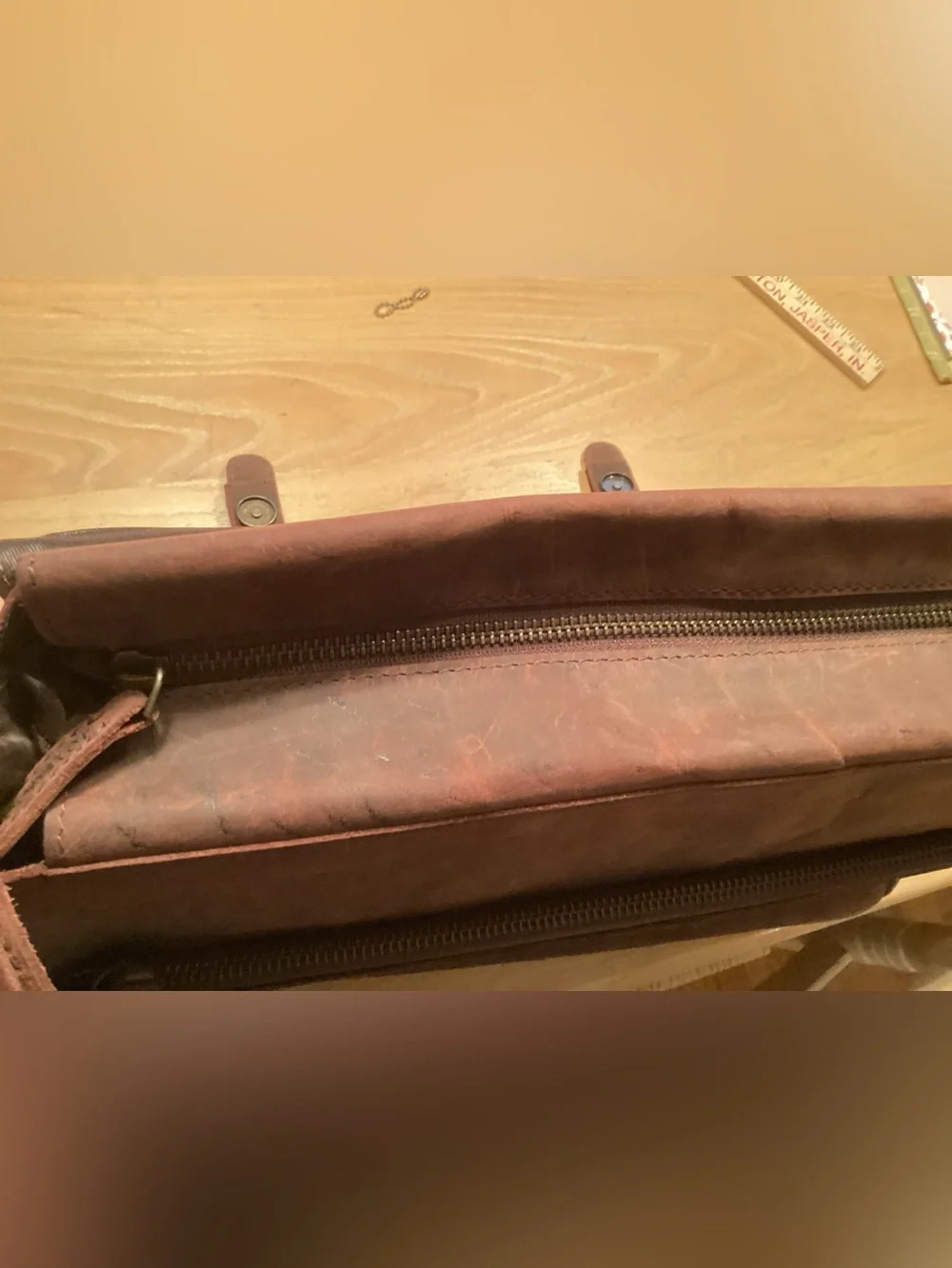Leather messenger Bag for men